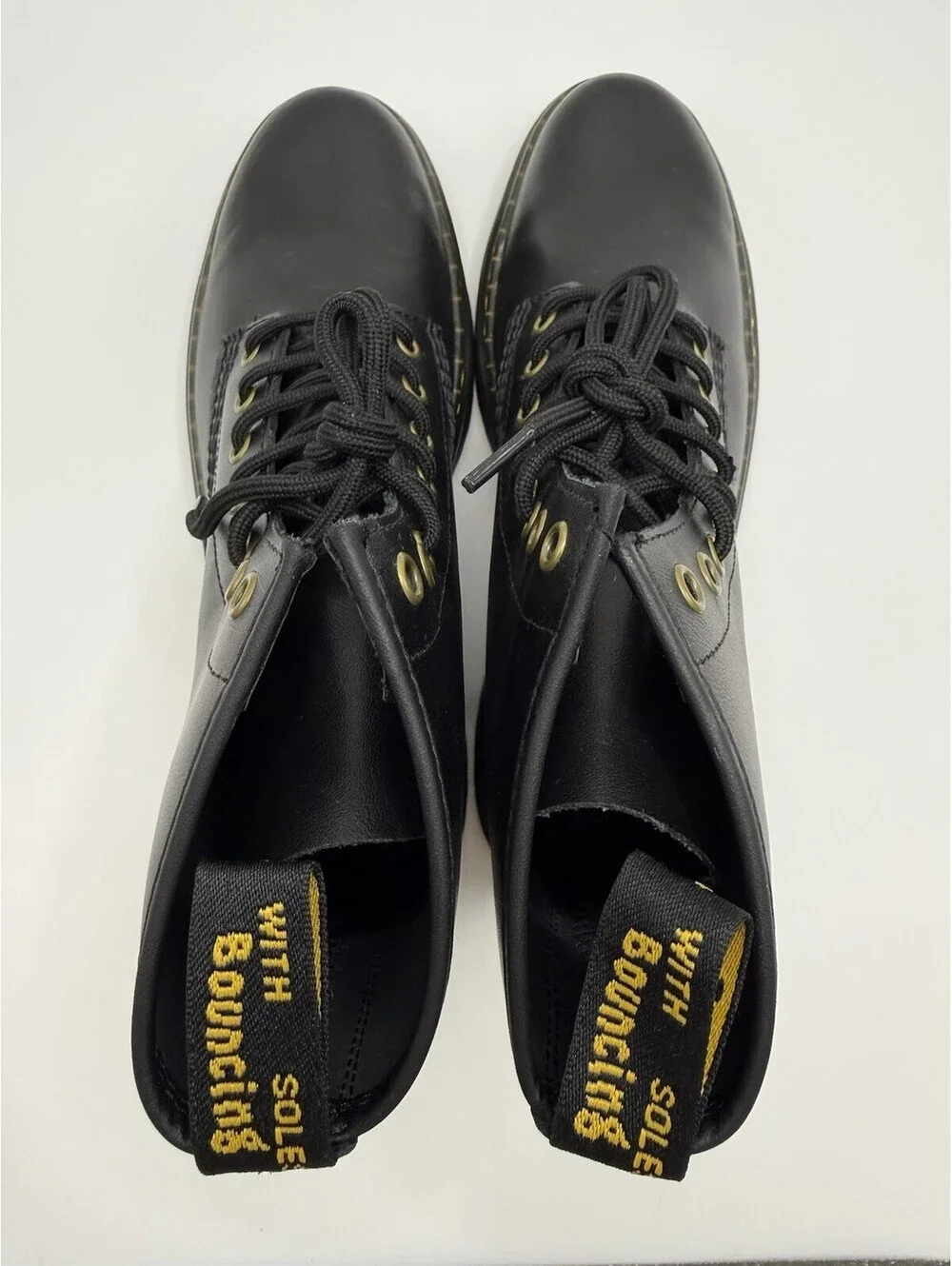 Dr. Martens Women's Zavala Black Leather Lace Up Combat Boots Size 10